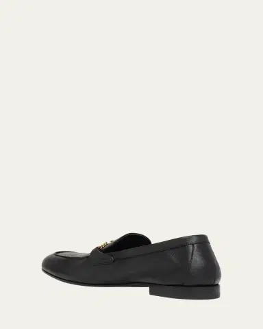 Versace Men's Leather Medusa-Chain Loafers | Thumbnail 9