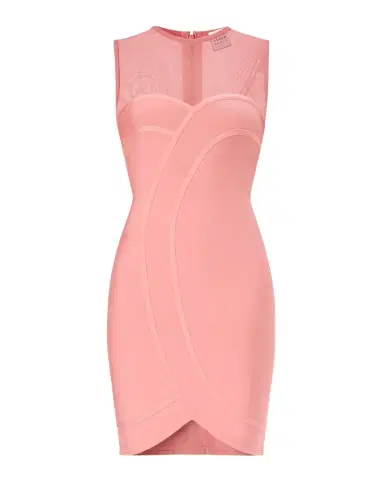 Hervé Léger The Helena Rib Knit Bodycon Mini Dress | Thumbnail 1