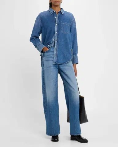 Good Work by Argent x Citizens of Humanity Ayla Baggy Straight-Leg Cotton Denim Jeans | Thumbnail 2 Good Work by Argent x Citizens of Humanity Ayla Baggy Straight-Leg Cotton Denim Jeans | Thumbnail 2