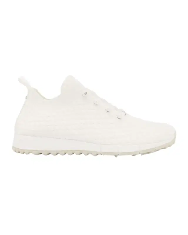 Veles Cotton Knit Pearly Stud Sneakers