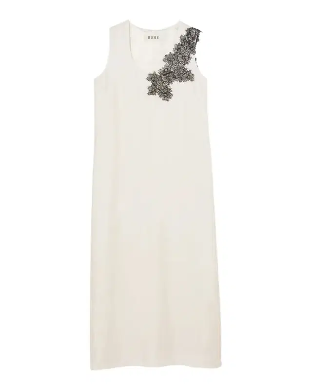 Rohe Scoop-Neck Silk Lace Dress