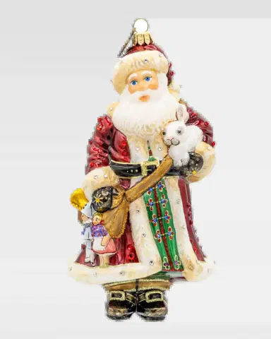 Jay Strongwater Santa's Arm Full Of Gifts Christmas Ornament | Thumbnail 2