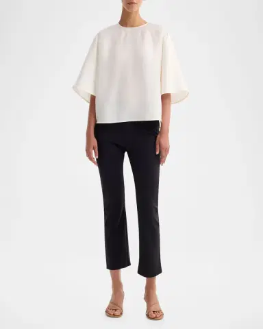 RÓHE Buttoned Silk Top | Thumbnail 2