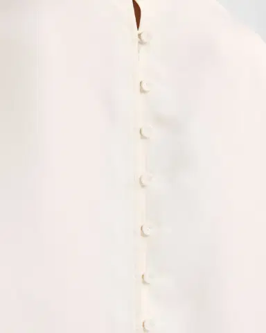 RÓHE Buttoned Silk Top | Thumbnail 5