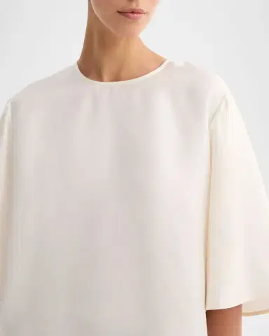RÓHE Buttoned Silk Top | Thumbnail 6