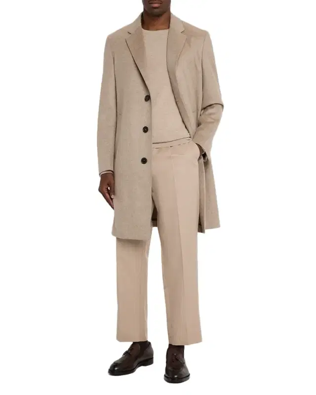 Men 's Oasi Cashmere Notch-Lapel Overcoat