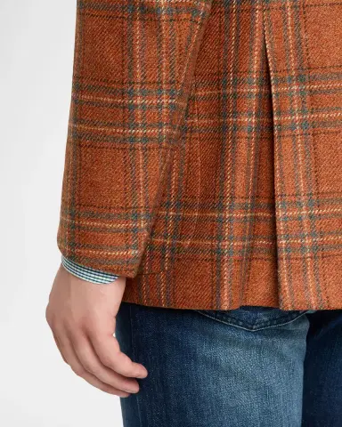Kiton Men's Cashmere Glen Plaid Sport Coat | Thumbnail 8 Kiton Men's Cashmere Glen Plaid Sport Coat | Thumbnail 8