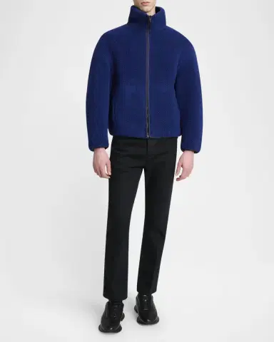 Givenchy Men 's Logo Fleece Jacket | Thumbnail 2