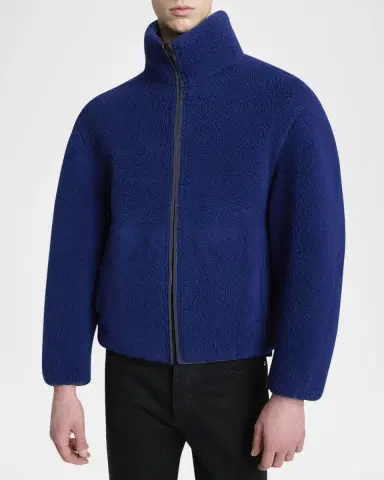 Givenchy Men 's Logo Fleece Jacket | Thumbnail 4