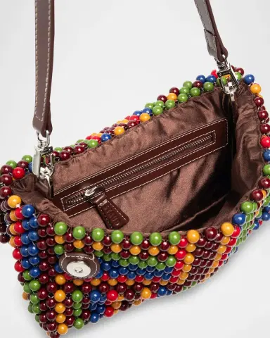 Staud Timmy Convertible Beaded Shoulder Bag | Thumbnail 2