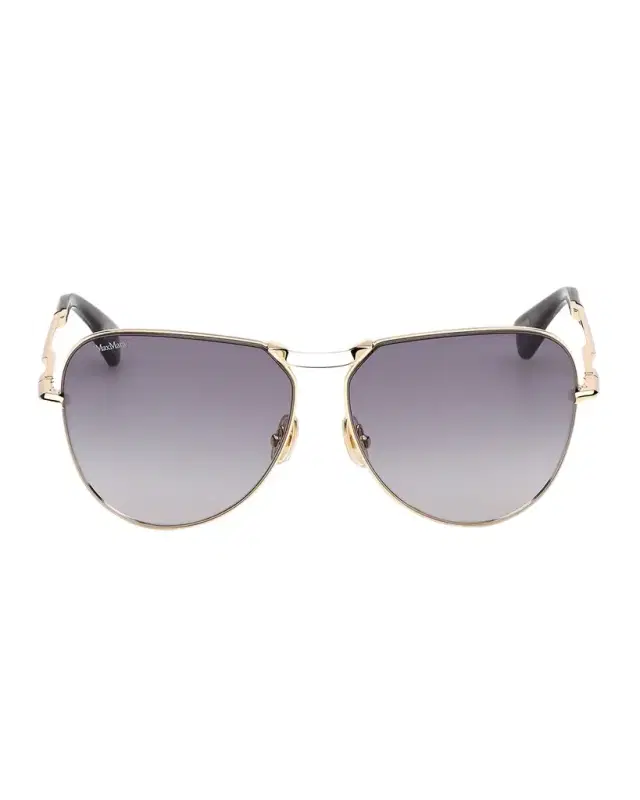 Max Mara Miller-2 Metal Aviator Sunglasses