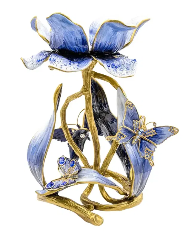 Meredith Floral 9" Pillar Candle Holder