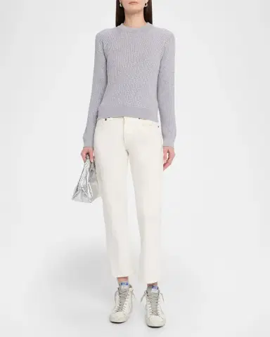 Golden Goose Journey Crewneck Crystal Embellished Sweater | Thumbnail 2 Golden Goose Journey Crewneck Crystal Embellished Sweater | Thumbnail 2