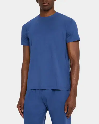 Derek Rose Men's Basel Micro-Modal Crewneck T-Shirt | Thumbnail 4 Derek Rose Men's Basel Micro-Modal Crewneck T-Shirt | Thumbnail 4