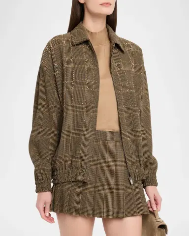 Golden Goose Journey Prince of Wales Bomber Jacket | Thumbnail 4