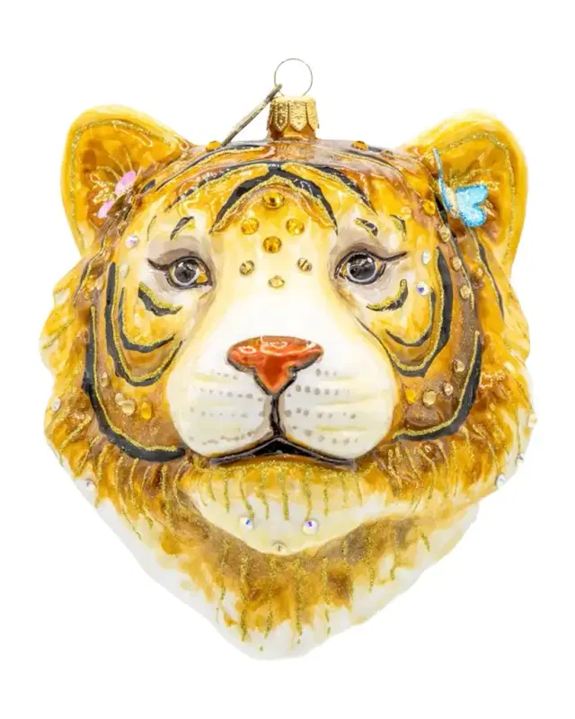 Jay Strongwater Crowned Ember Christmas Ornament