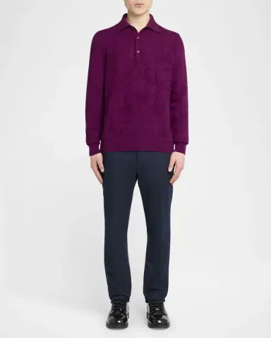 Etro Men's Large Paisley Jacquard Crewneck Sweater | Thumbnail 2