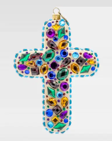 Jay Strongwater Bejeweled Cross Christmas Ornament | Thumbnail 2
