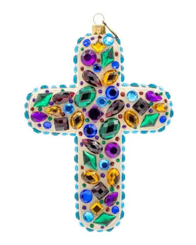 Jay Strongwater Bejeweled Cross Christmas Ornament | Thumbnail 1