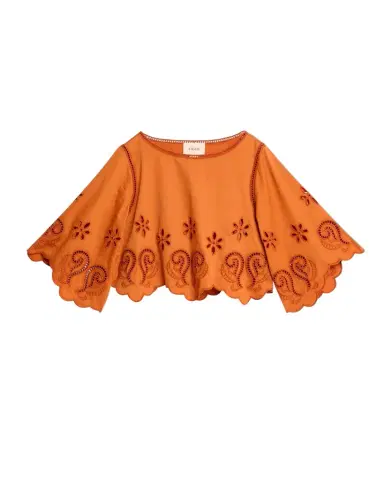 Figue Seline Broderie Anglaise Crop Top | Thumbnail 1 Figue Seline Broderie Anglaise Crop Top | Thumbnail 1