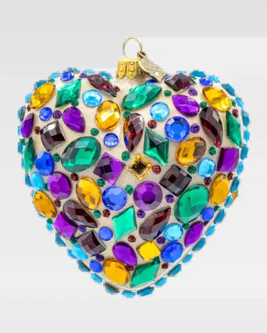 Jay Strongwater Bejeweled Heart Christmas Ornament | Thumbnail 2