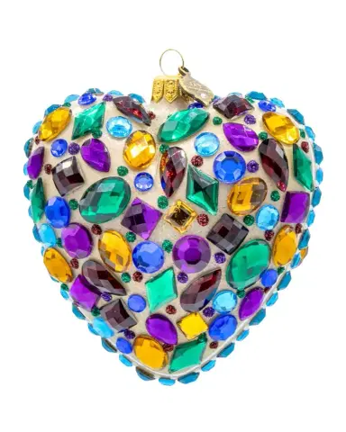 Jay Strongwater Bejeweled Heart Christmas Ornament | Thumbnail 1