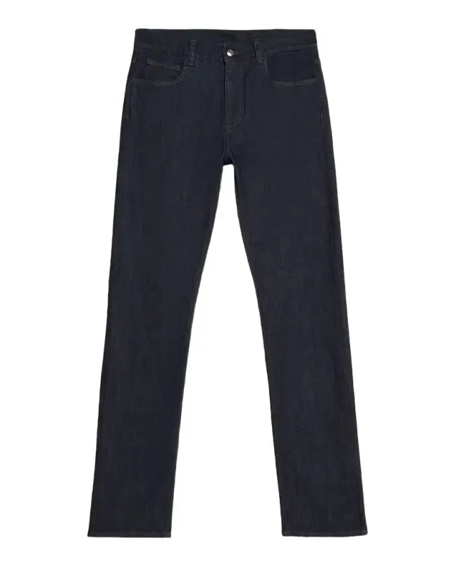 Men 's Dark-Wash Denim Straight Fit Five-Pocket Pants