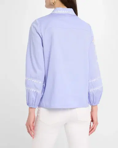 Figue Elaine Embroidered Button-Down Top | Thumbnail 3