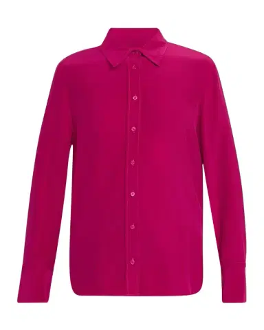Argent Button-Down Silk Charmeuse Blouse | Thumbnail 1