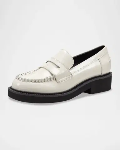 Marc Fisher LTD Dagman Whipstitch Leather Loafers | Thumbnail 2 Marc Fisher LTD Dagman Whipstitch Leather Loafers | Thumbnail 2