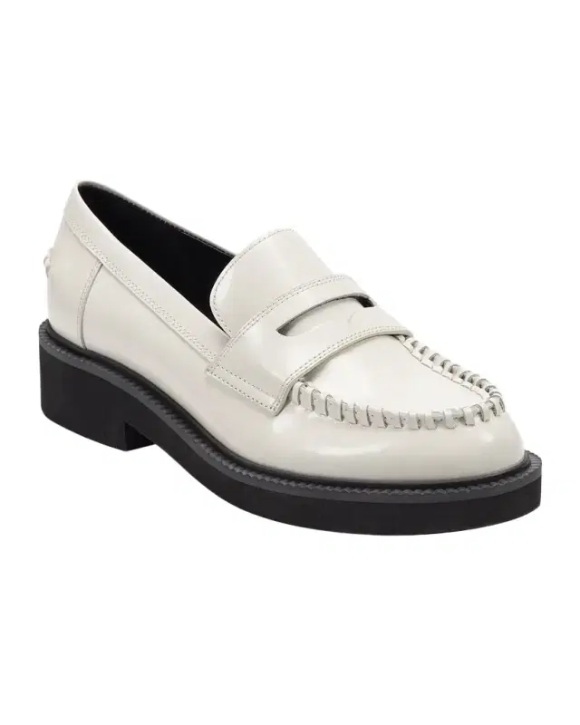 Marc Fisher LTD Dagman Whipstitch Leather Loafers