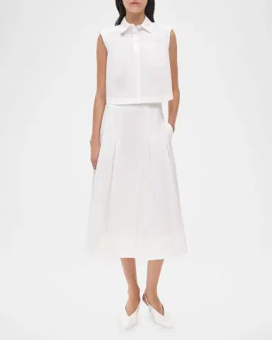 Simkhai Winslow Cropped Cotton Shirt | Thumbnail 6 Simkhai Winslow Cropped Cotton Shirt | Thumbnail 6