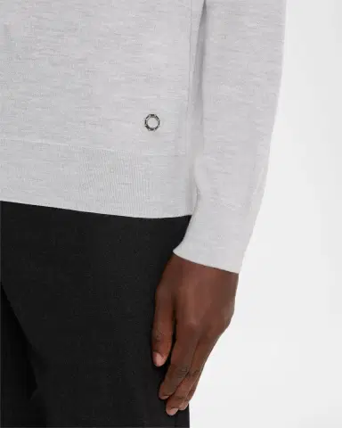Stefano Ricci Men 's Cashmere Quarter-Zip Polo Sweater | Thumbnail 8
