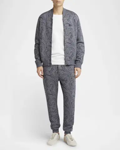Etro Men's Paisley Full-Zip Bomber Jacket | Thumbnail 2 Etro Men's Paisley Full-Zip Bomber Jacket | Thumbnail 2