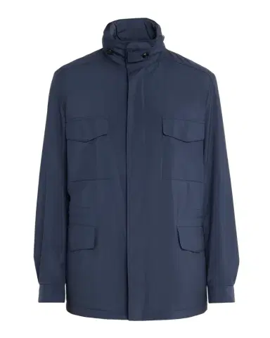 Loro Piana Men's Traveller Microfiber Storm System Field Jacket | Thumbnail 1 Loro Piana Men's Traveller Microfiber Storm System Field Jacket | Thumbnail 1