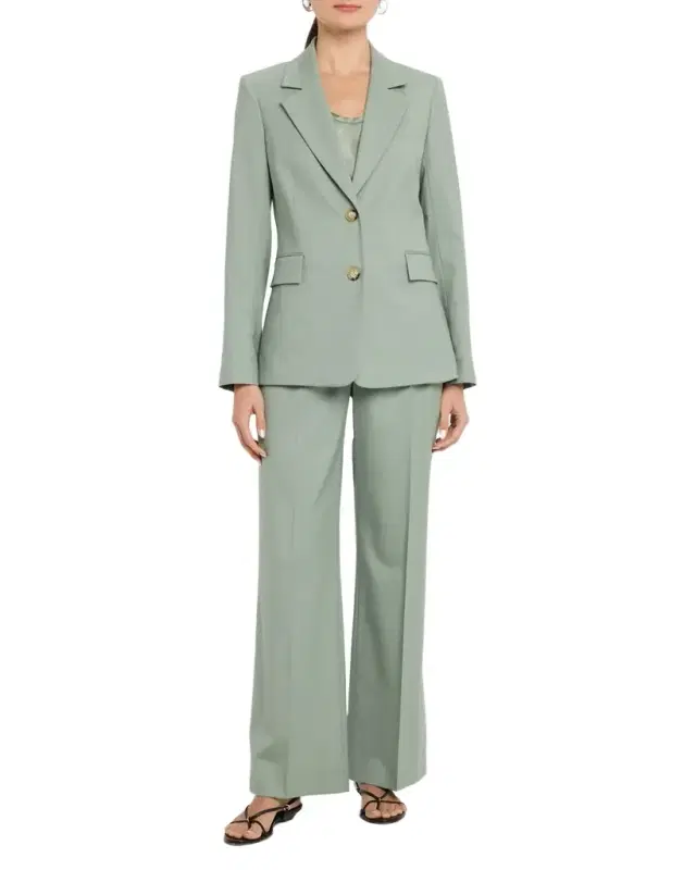 Two-Button Seasonless Wool Blazer
