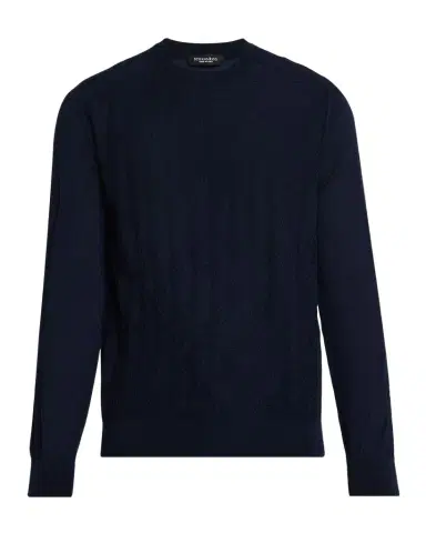 Stefano Ricci Men's Cashmere and Silk Diamond Jacquard Crewneck Sweater | Thumbnail 1