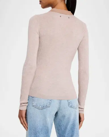 Golden Goose Journey Lace-Up Ribbed Wool Sweater | Thumbnail 3 Golden Goose Journey Lace-Up Ribbed Wool Sweater | Thumbnail 3