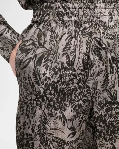 Golden Goose Golden Floral Viscose Twill Pants | Thumbnail 5