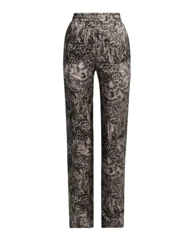 Golden Goose Golden Floral Viscose Twill Pants