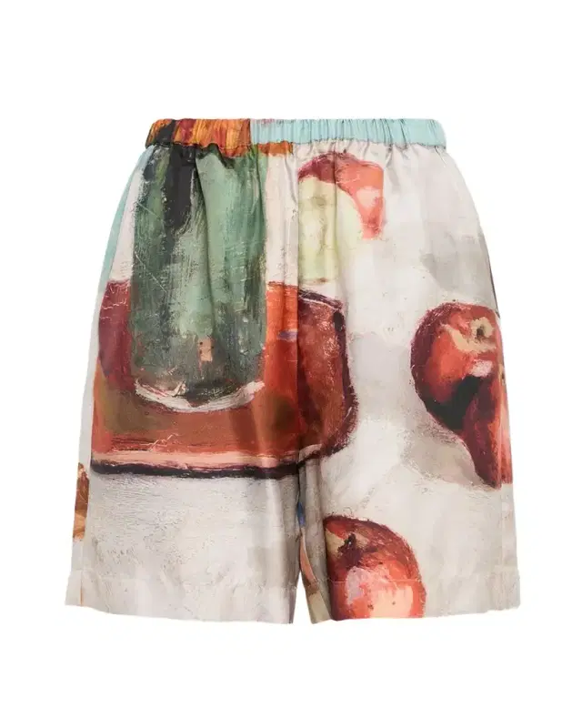 Anne Silk Twill Shorts