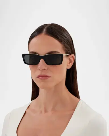 Saint Laurent Unisex SL 766 Acetate Rectangle Sunglasses | Thumbnail 3