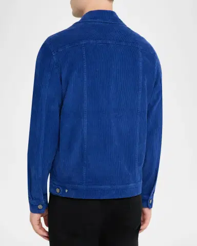 Stefano Ricci Men's Cotton Corduroy Trucker Jacket | Thumbnail 2