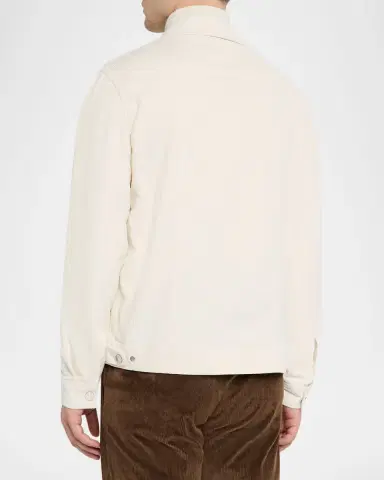 Stefano Ricci Men's Cotton Corduroy Trucker Jacket | Thumbnail 6