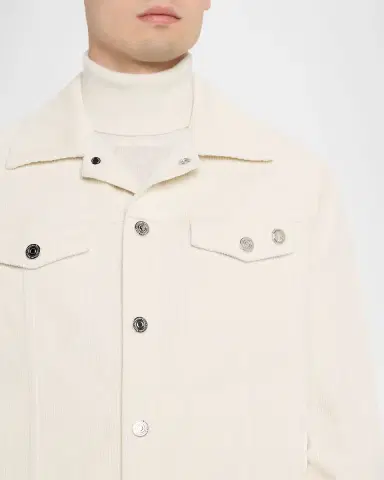 Stefano Ricci Men's Cotton Corduroy Trucker Jacket | Thumbnail 8