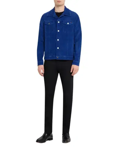 Stefano Ricci Men's Cotton Corduroy Trucker Jacket | Thumbnail 1