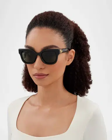 Gucci GG1828S Logo Cat Eye Sunglasses | Thumbnail 3
