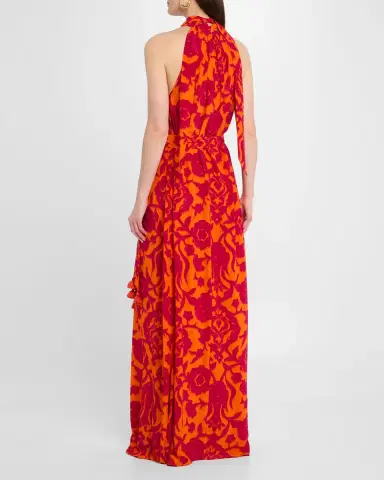 FIGUE Yvette Floral Keyhole Halter Maxi Dress | Thumbnail 3 FIGUE Yvette Floral Keyhole Halter Maxi Dress | Thumbnail 3