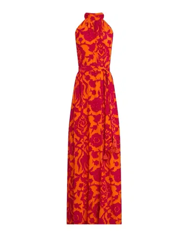 FIGUE Yvette Floral Keyhole Halter Maxi Dress | Thumbnail 1 FIGUE Yvette Floral Keyhole Halter Maxi Dress | Thumbnail 1