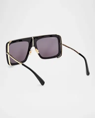 Max Mara Jean Acetate Rectangular Sunglasses | Thumbnail 2 Max Mara Jean Acetate Rectangular Sunglasses | Thumbnail 2